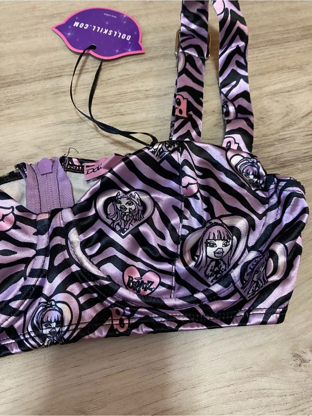 Dolls Kill x Bratz Wild at Heart Bustier Top- NWT
